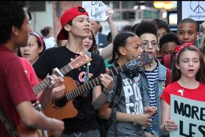 Young people from the Broadway community sing John Lennon's 'Imagine' for peace @ BroadwayWorld Young people from the Broadway community sing John Lennon's 'Imagine' for peace Photo